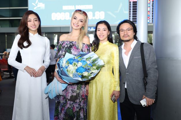 Hoa hậu Thế giới 2021 Karolina Bielawski duyên dáng trong áo dài Việt - Ảnh 2.