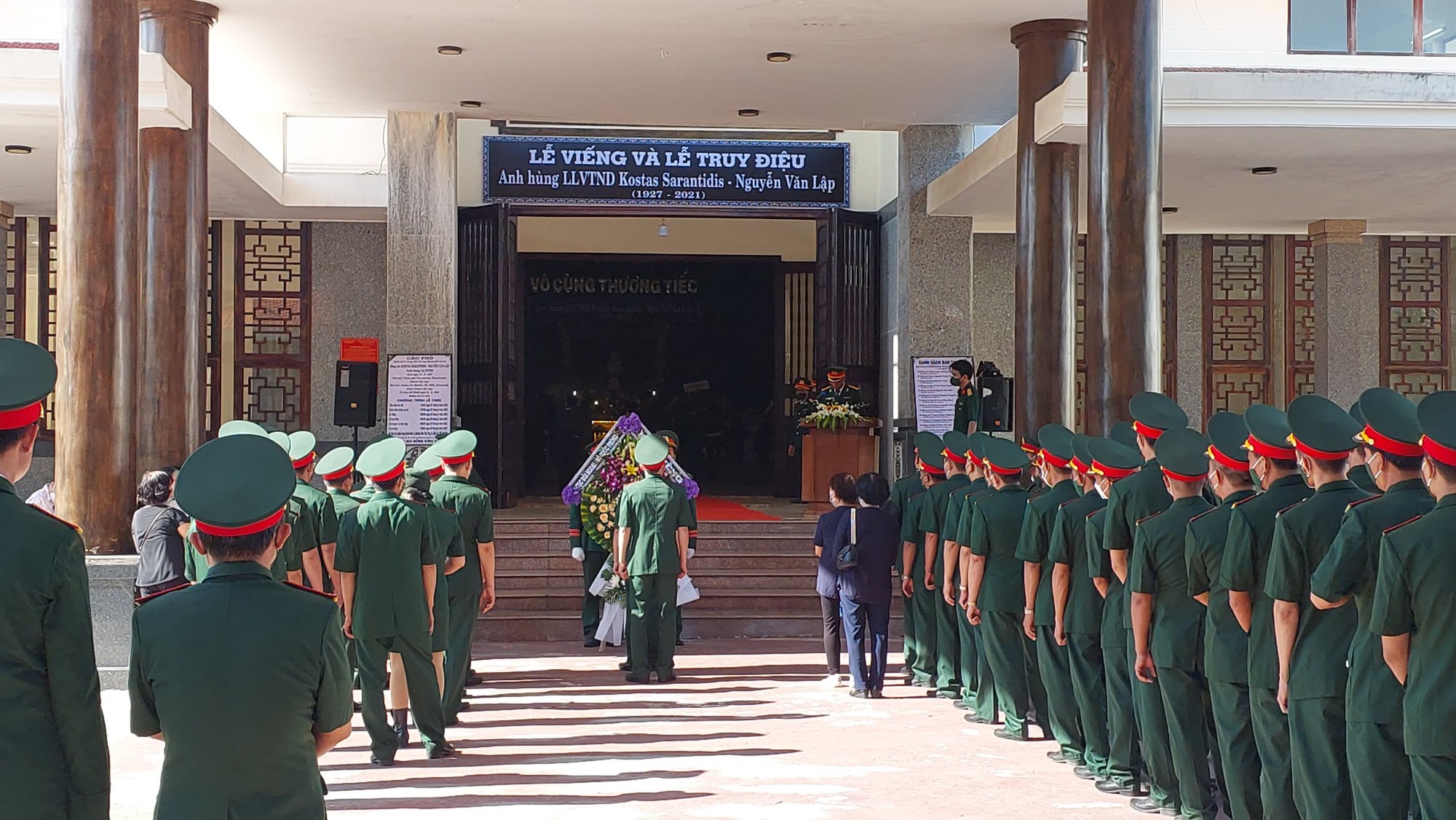 Xúc động lễ truy điệu Anh hùng lực lượng vũ trang Kostas Sarantidis Nguyễn Văn Lập - Ảnh 4.