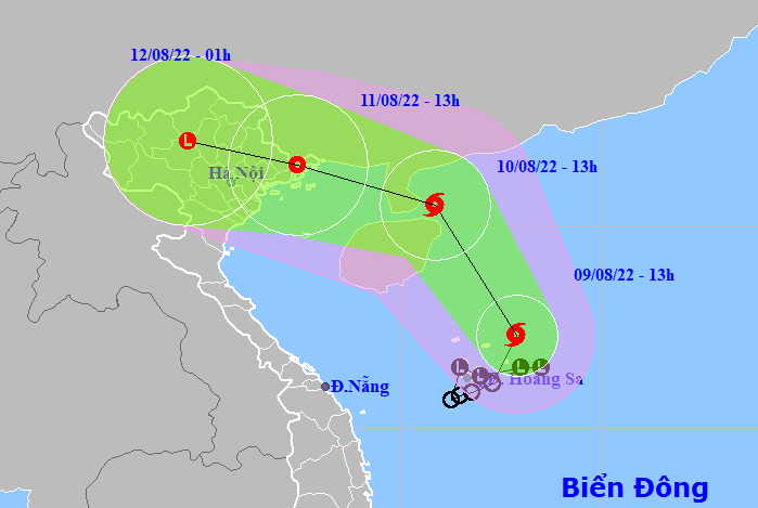 Áp thấp nhiệt đới mạnh lên thành bão Mulan, Bắc Bộ mưa lớn - Ảnh 1.