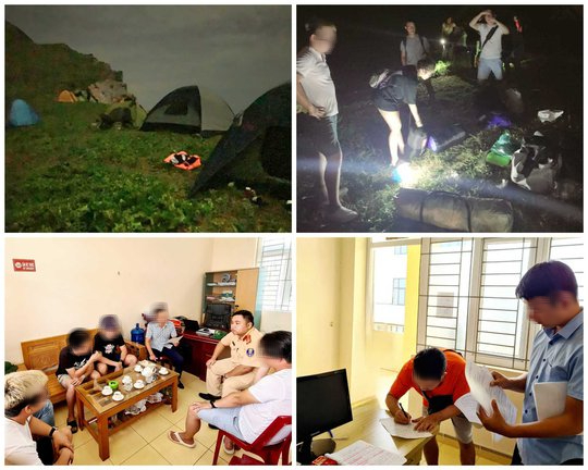 12 du khách bị xử phạt vì trải nghiệm cắm trại trái phép ở đảo biên giới - Ảnh 1.