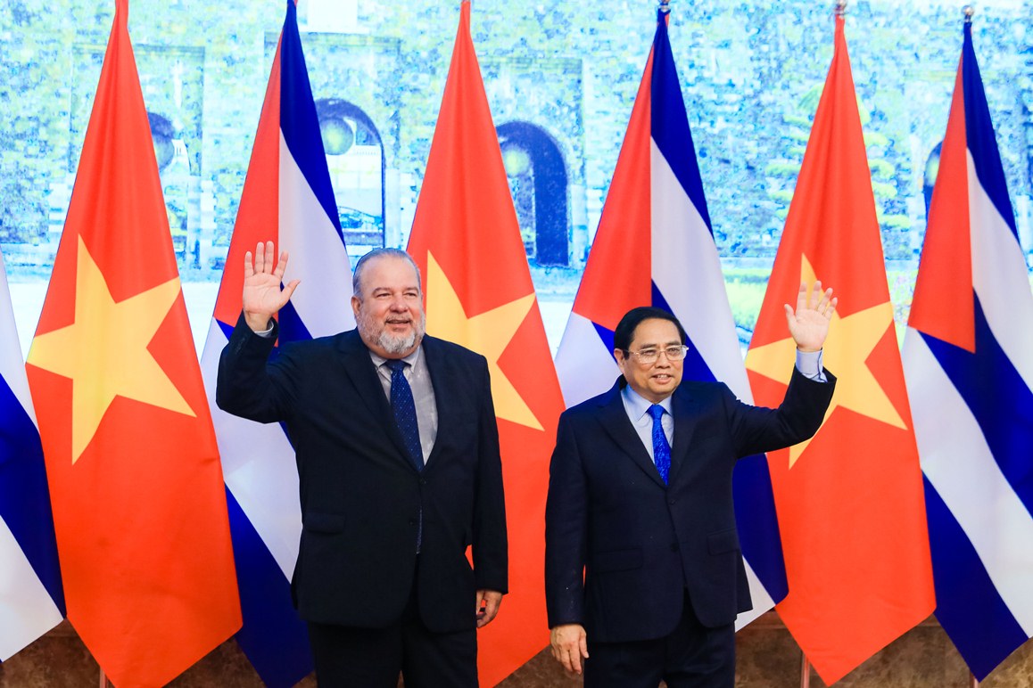 Thủ tướng Phạm Minh Chính đón Thủ tướng Cuba lần đầu thăm chính thức Việt Nam - Ảnh 14.