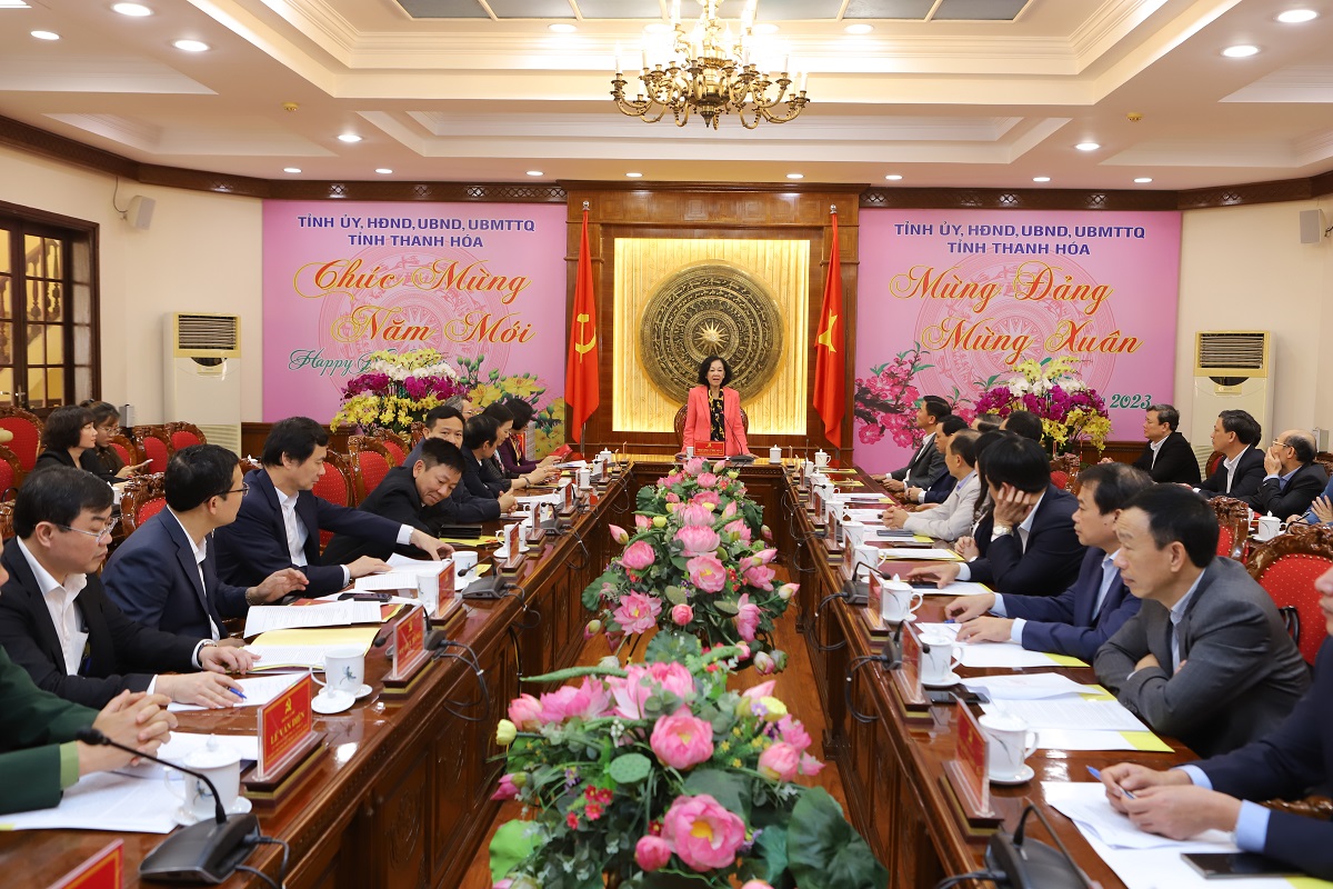 Trưởng Ban Tổ chức Trung ương Trương Thị Mai thăm, tặng quà Tết tại Thanh Hóa - Ảnh 5.
