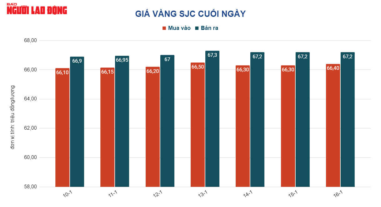 Giá vàng hôm nay 17-1: Vàng nhẫn, trang sức 24K tiếp tục tăng giá - Ảnh 2.