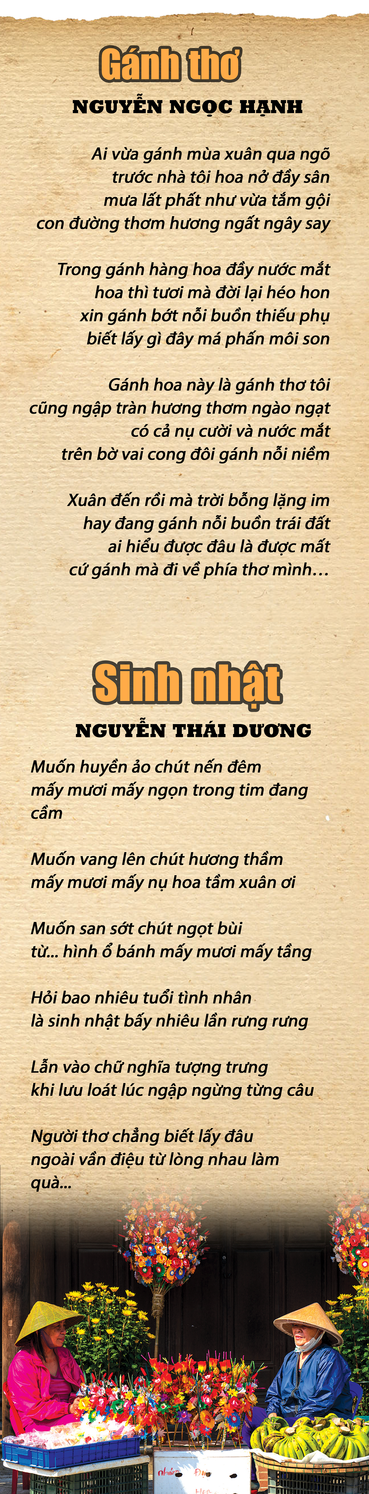 Bài thơ Gánh thơ và Sinh nhật - Ảnh 1.