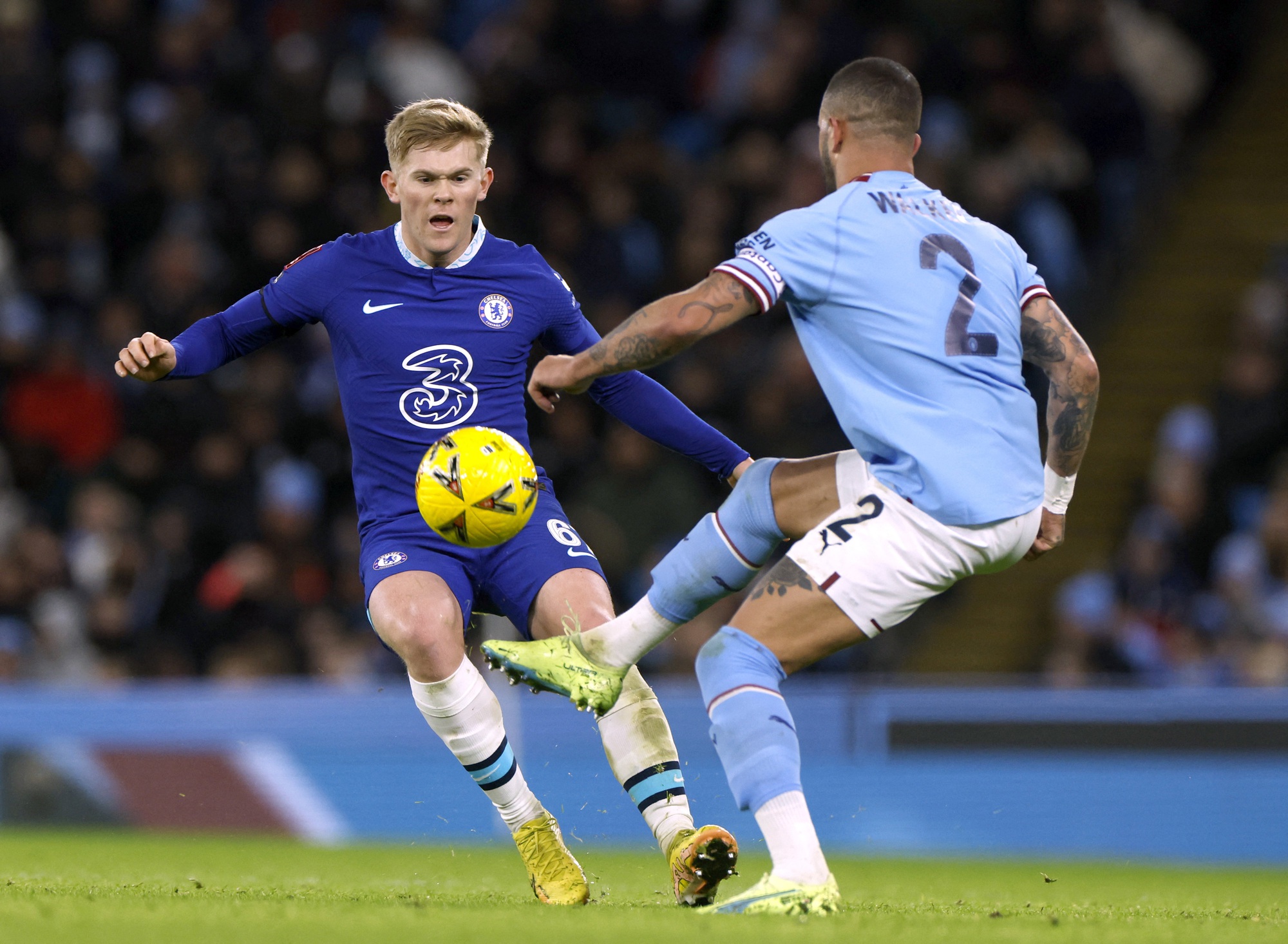 Man City thắng hủy diệt, đương kim á quân Chelsea chia tay FA Cup - Ảnh 1.