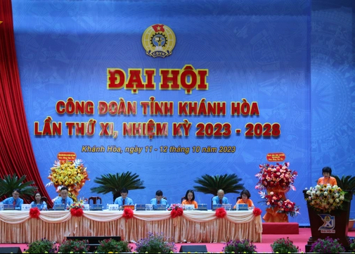 Khai mạc Đại hội XI Công đoàn Khánh Hòa nhiệm kỳ 2023-2028 - Ảnh 6.