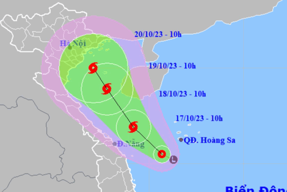 Áp thấp nhiệt đới mạnh lên thành bão trên vùng biển Quảng Trị đến Đà Nẵng - Ảnh 1.