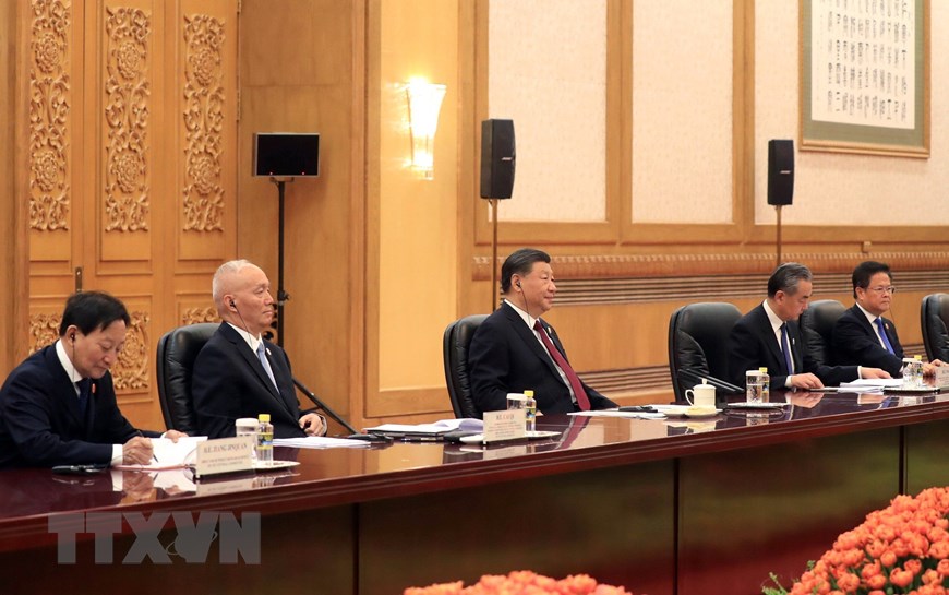 Chủ tịch nước Võ Văn Thưởng hội kiến Tổng Bí thư, Chủ tịch Trung Quốc Tập Cận Bình - Ảnh 6.