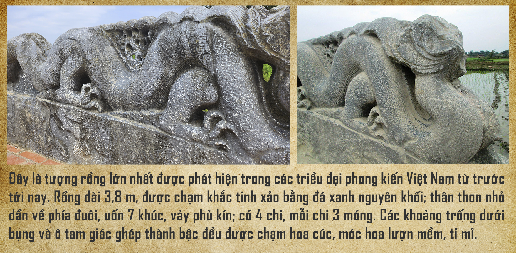 Bí ẩn đôi rồng đá không đầu ở Thành nhà Hồ- Ảnh 2.
