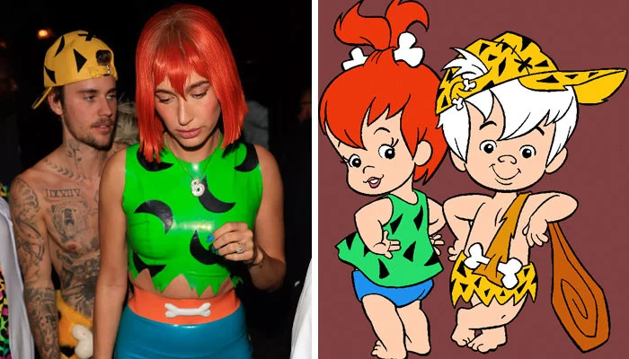 Christina Aguilera hóa Cher, vợ chồng Justin Bieber biến thành vợ chồng nhà Flintstones - Ảnh 6.