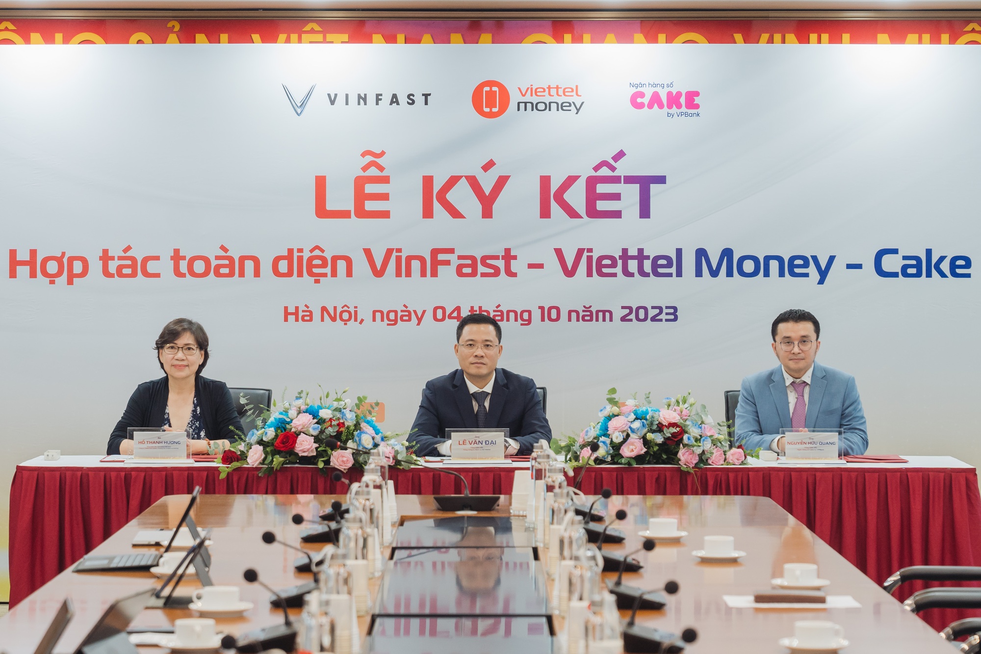 Cake by VPBank, Viettel Money hợp tác chiến lược với VinFast