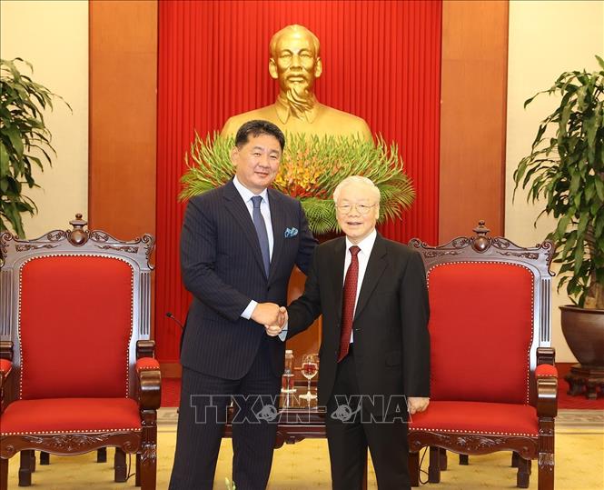 Tổng Bí thư Nguyễn Phú Trọng: Đưa quan hệ Việt Nam - Mông Cổ lên tầm cao mới - Ảnh 1.
