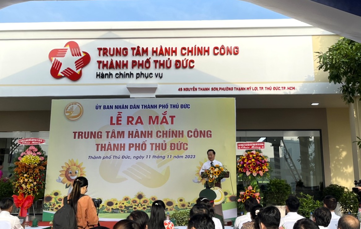 Ra mắt Trung tâm Hành chính công TP Thủ Đức