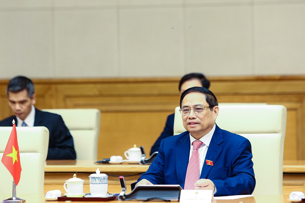 Cận cảnh Thủ tướng Phạm Minh Chính đón Thủ tướng Hà Lan - Ảnh 18.