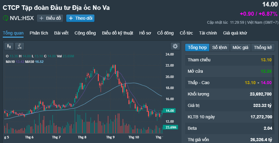 Cổ phiếu Novaland tăng kịch trần sau thông tin ra khỏi diện cảnh báo - Ảnh 1.