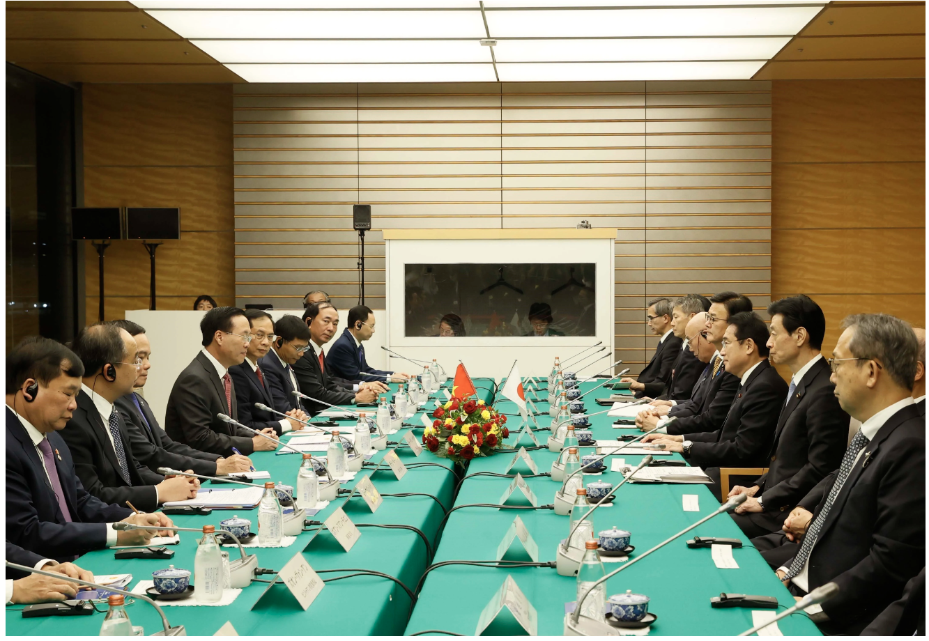 Thủ tướng Kishida Fumio chủ trì lễ đón chính thức Chủ tịch nước Võ Văn Thưởng - Ảnh 4.