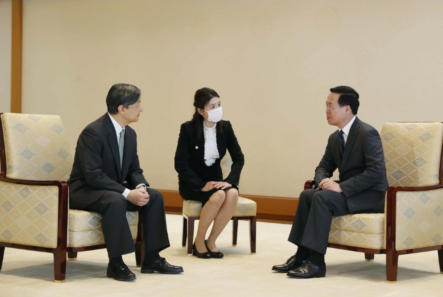 Hình ảnh Chủ tịch nước Võ Văn Thưởng hội kiến Nhà vua Nhật Bản Naruhito - Ảnh 3.