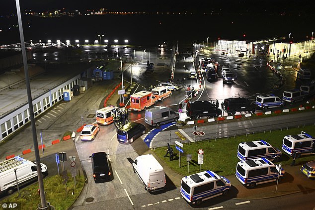 Sân bay Hamburg náo loạn vì bắt cóc con tin - Ảnh 1.