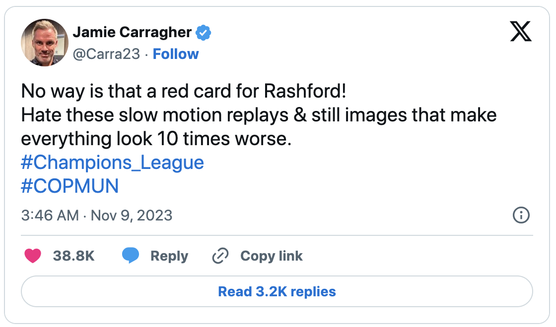 Tranh cãi tấm thẻ đỏ của Rashford và thất bại não nề của Man United - Ảnh 3.