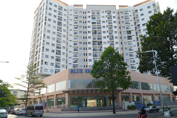 Chung cư nhà ở xã hội Blue Sky Tower tại khu dân cư Bình Trưng Đông, TP Thủ Đức, TP HCM