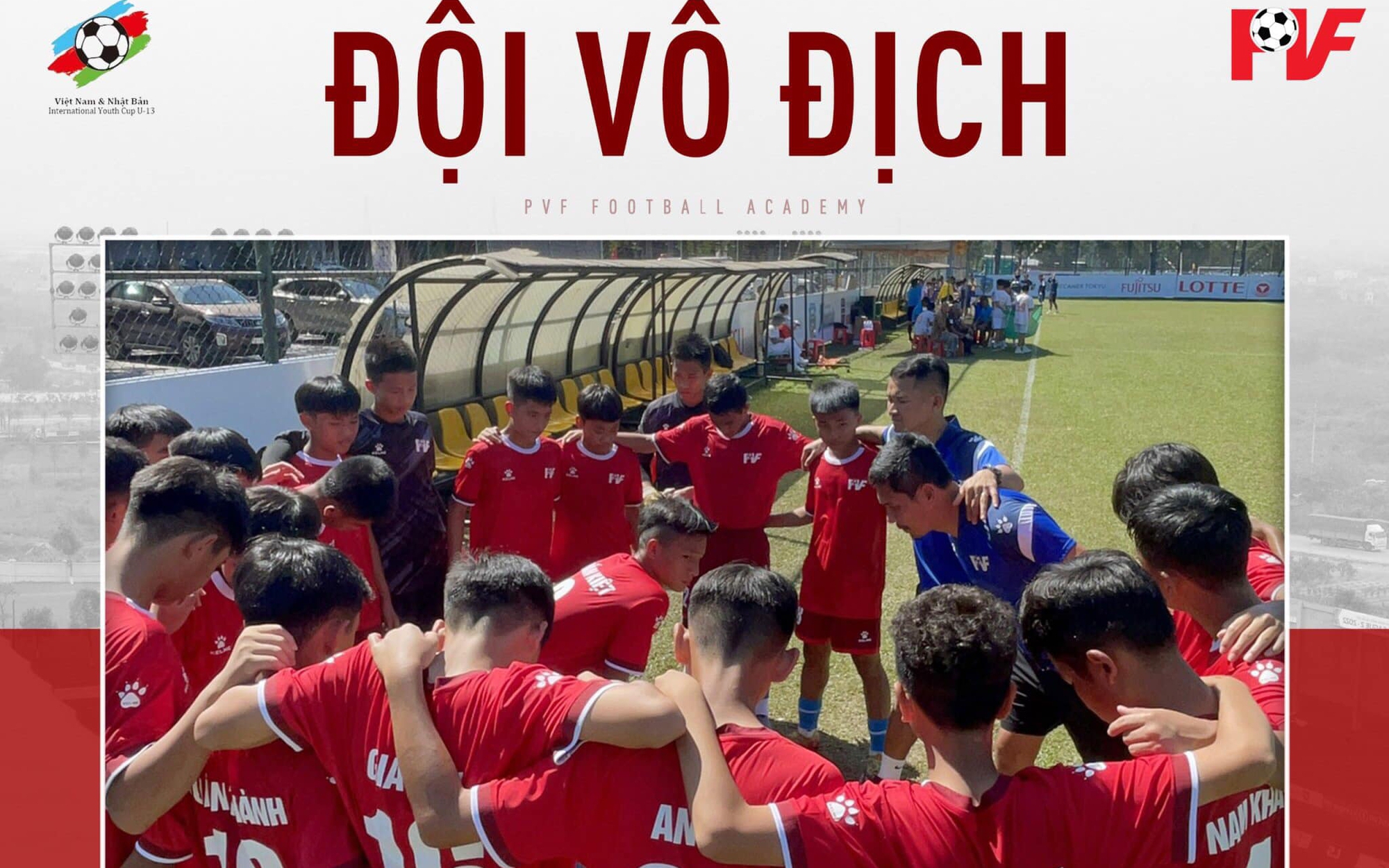 U13 PVF vô địch giải bóng đá quốc tế