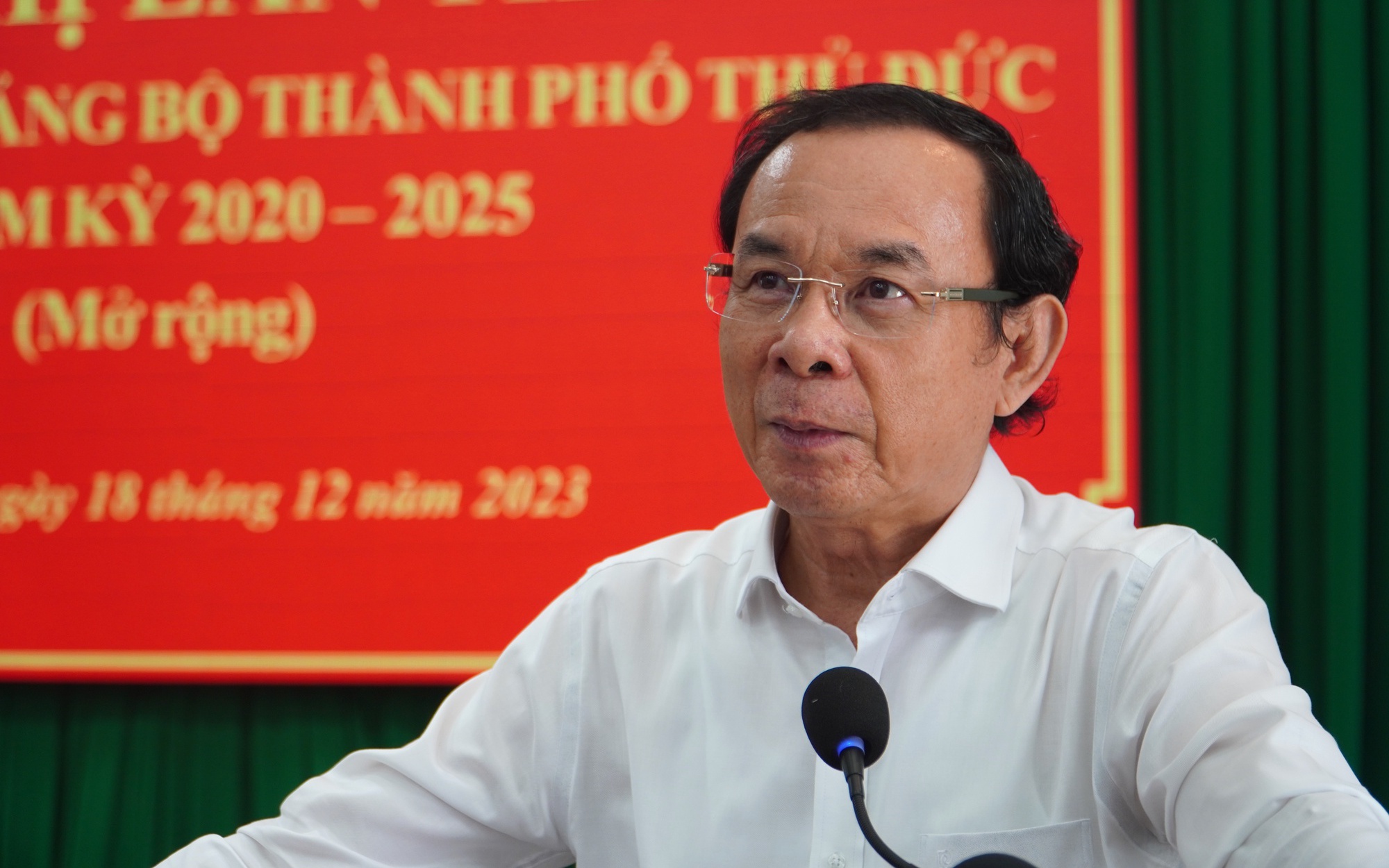 Bí thư Nguyễn Văn Nên nói về công tác cán bộ của TP Thủ Đức