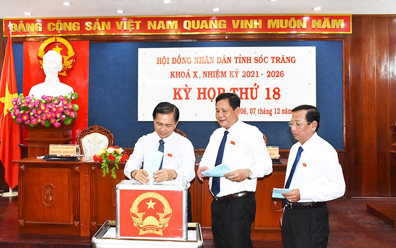 Phó Bí thư Thường trực Tỉnh ủy Sóc Trăng đạt mức tín nhiệm cao 100%