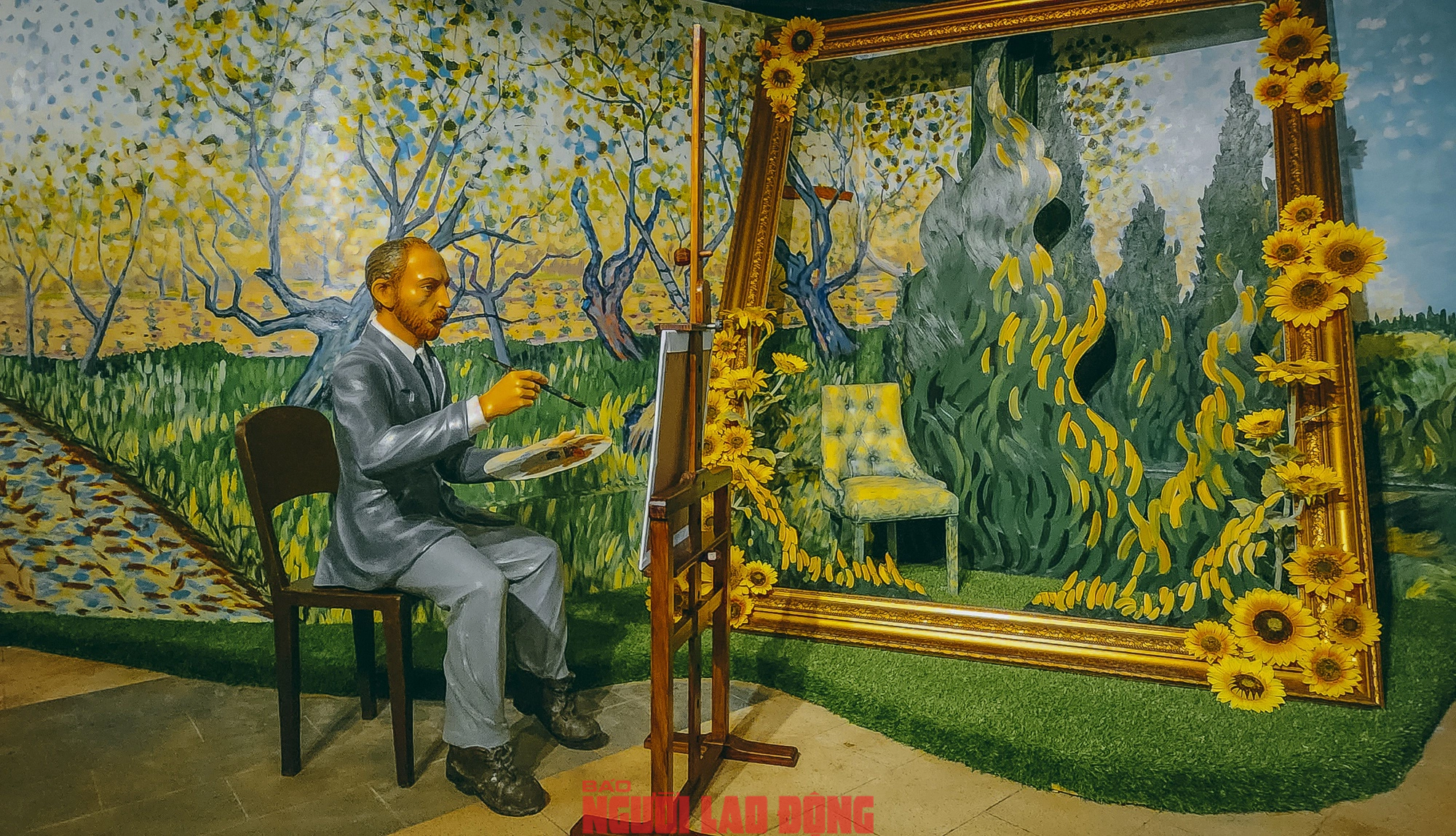 Triển lãm nghệ thuật tương tác đa giác quan Van Gogh trước giờ mở cửa- Ảnh 12.