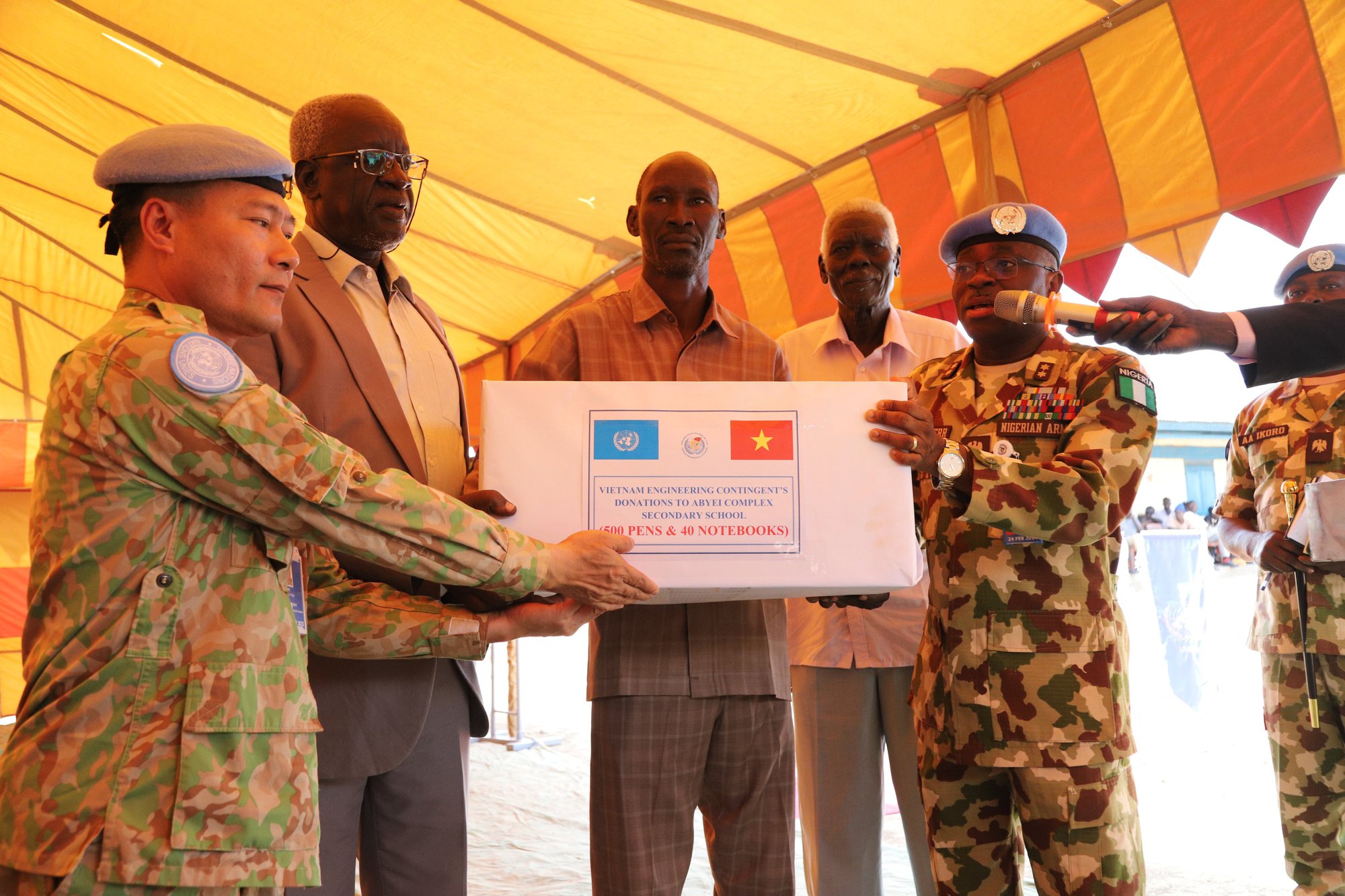 Đội Công binh mũ nồi xanh xây nhiều công trình nhân đạo tặng Trường cấp 3 Abyei - Ảnh 10.