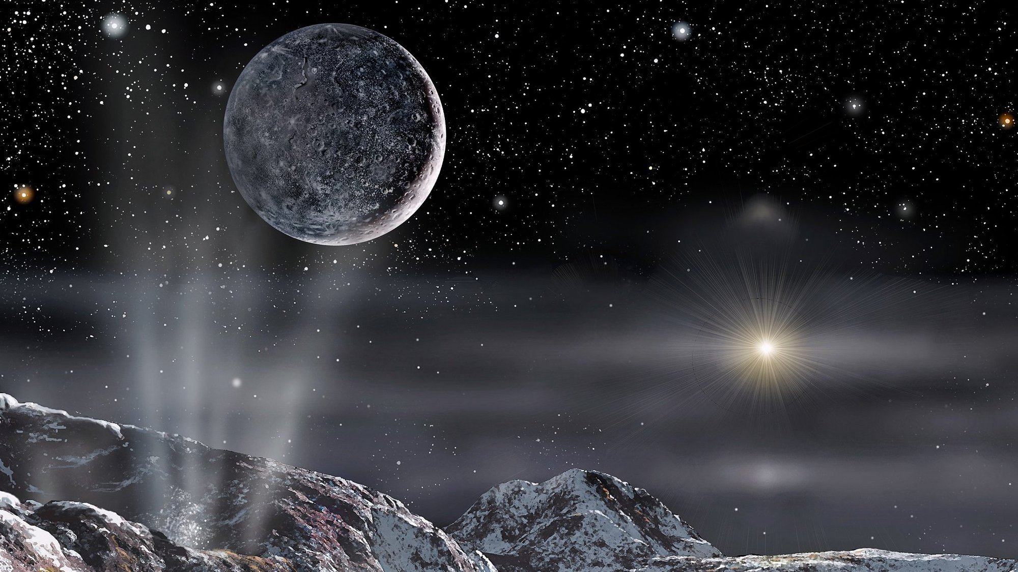 Phát hiện không ngờ ở mặt trăng của hành tinh có thể có sự sống - Ảnh 1.