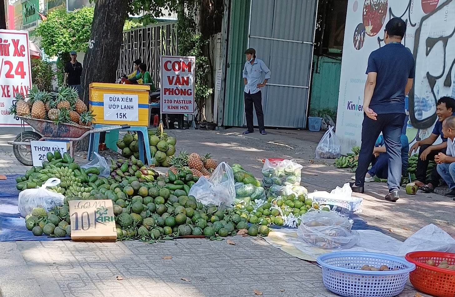 TP HCM: Cam sành rẻ chưa từng có, nhiều điểm bán hàng treo bảng giải cứu - Ảnh 2.