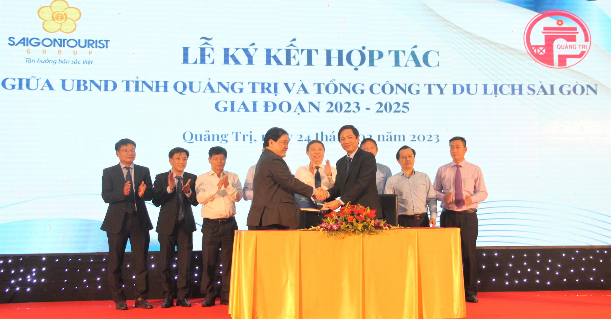 Saigontourist Group ký kết hợp tác phát triển du lịch với tỉnh Quảng Trị - Ảnh 1.