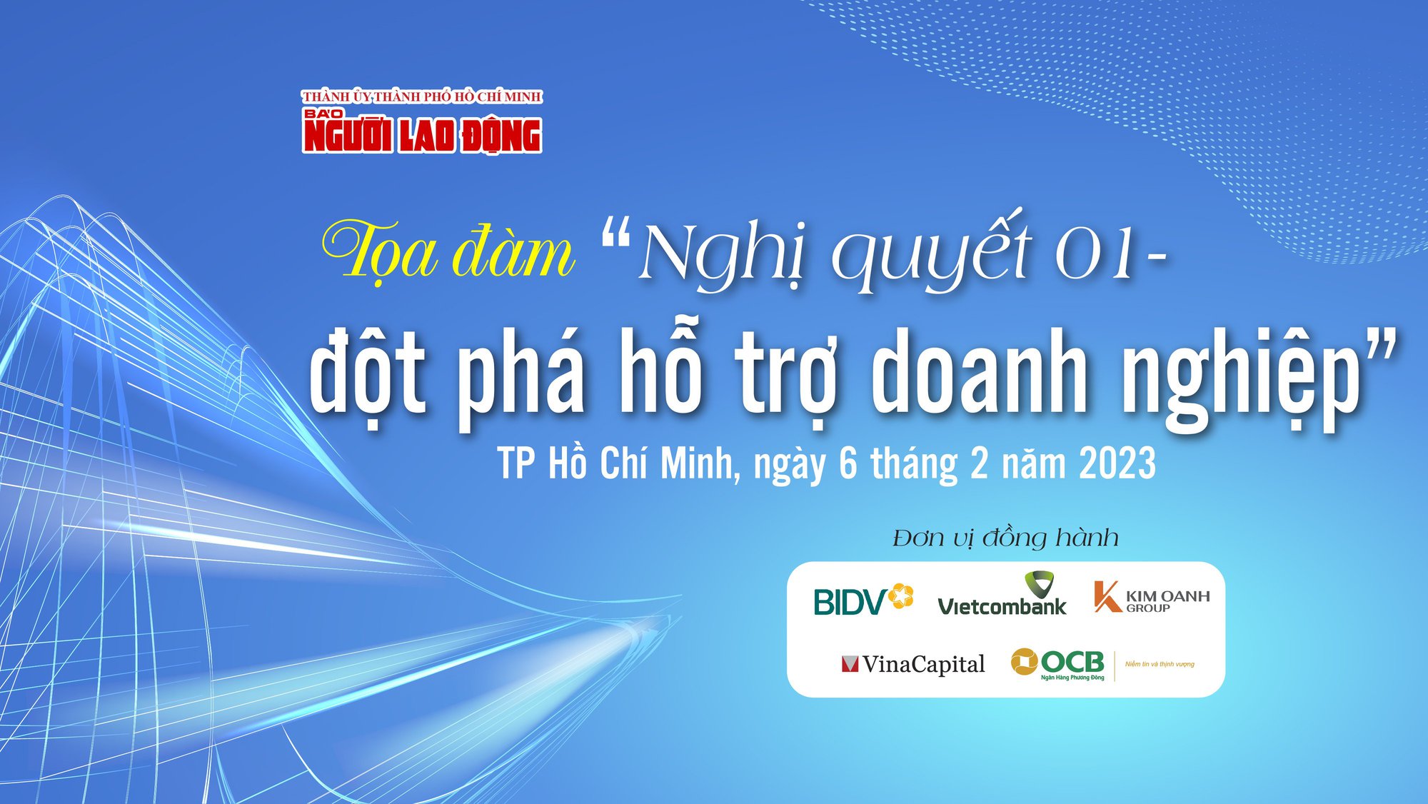 Báo Người Lao Động tổ chức tọa đàm “Nghị quyết 01 - đột phá hỗ trợ doanh nghiệp” - Ảnh 1.