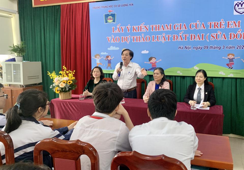 Xôn xao việc "lấy ý kiến trẻ em vào Dự thảo Luật Đất đai