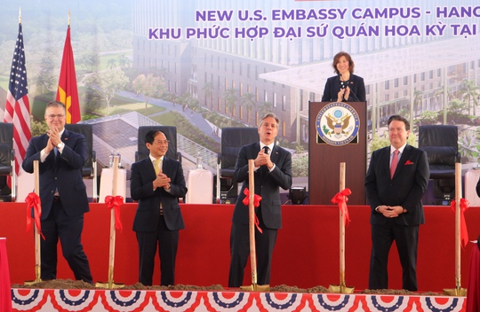 Ngoại trưởng Antony Blinken và Bộ trưởng Bùi Thanh Sơn khởi công trụ sở Đại sứ quán Mỹ - Ảnh 19.