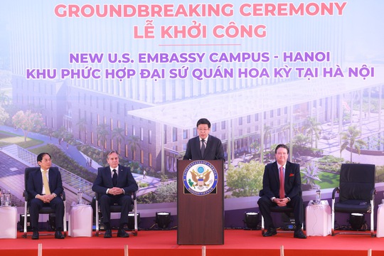 Ngoại trưởng Antony Blinken và Bộ trưởng Bùi Thanh Sơn khởi công trụ sở Đại sứ quán Mỹ - Ảnh 10.