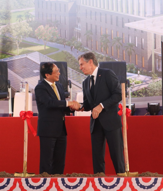Ngoại trưởng Antony Blinken và Bộ trưởng Bùi Thanh Sơn khởi công trụ sở Đại sứ quán Mỹ - Ảnh 18.