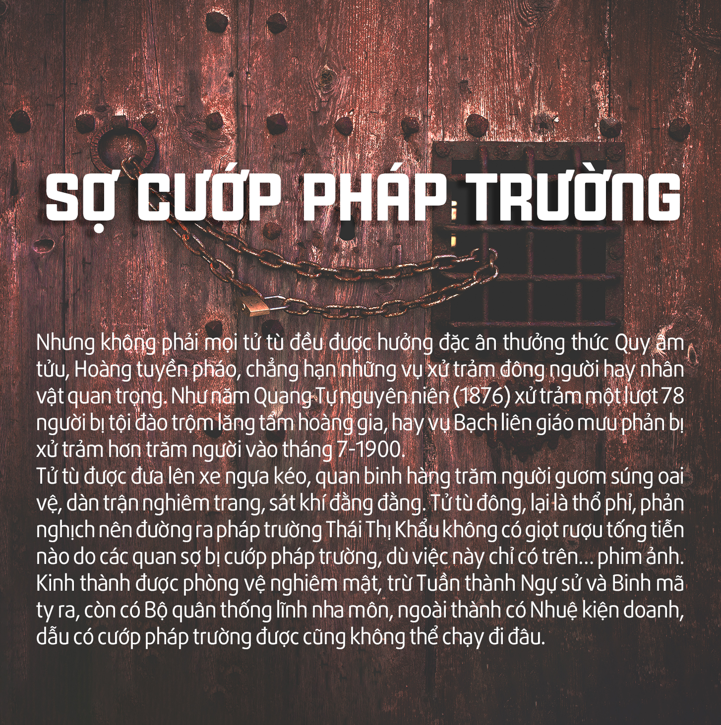 Bí mật pháp trường (kỳ 3): Đường đến Hoàng Tuyền không quán rượu - Ảnh 8.