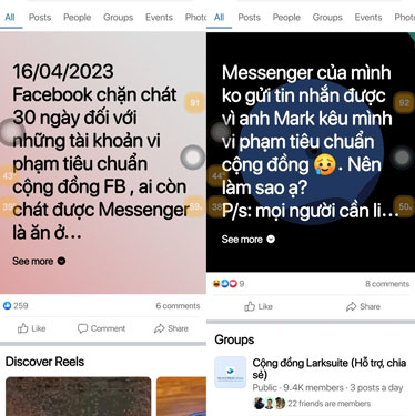 Messenger bị khóa, người dùng chật vật - Ảnh 1.