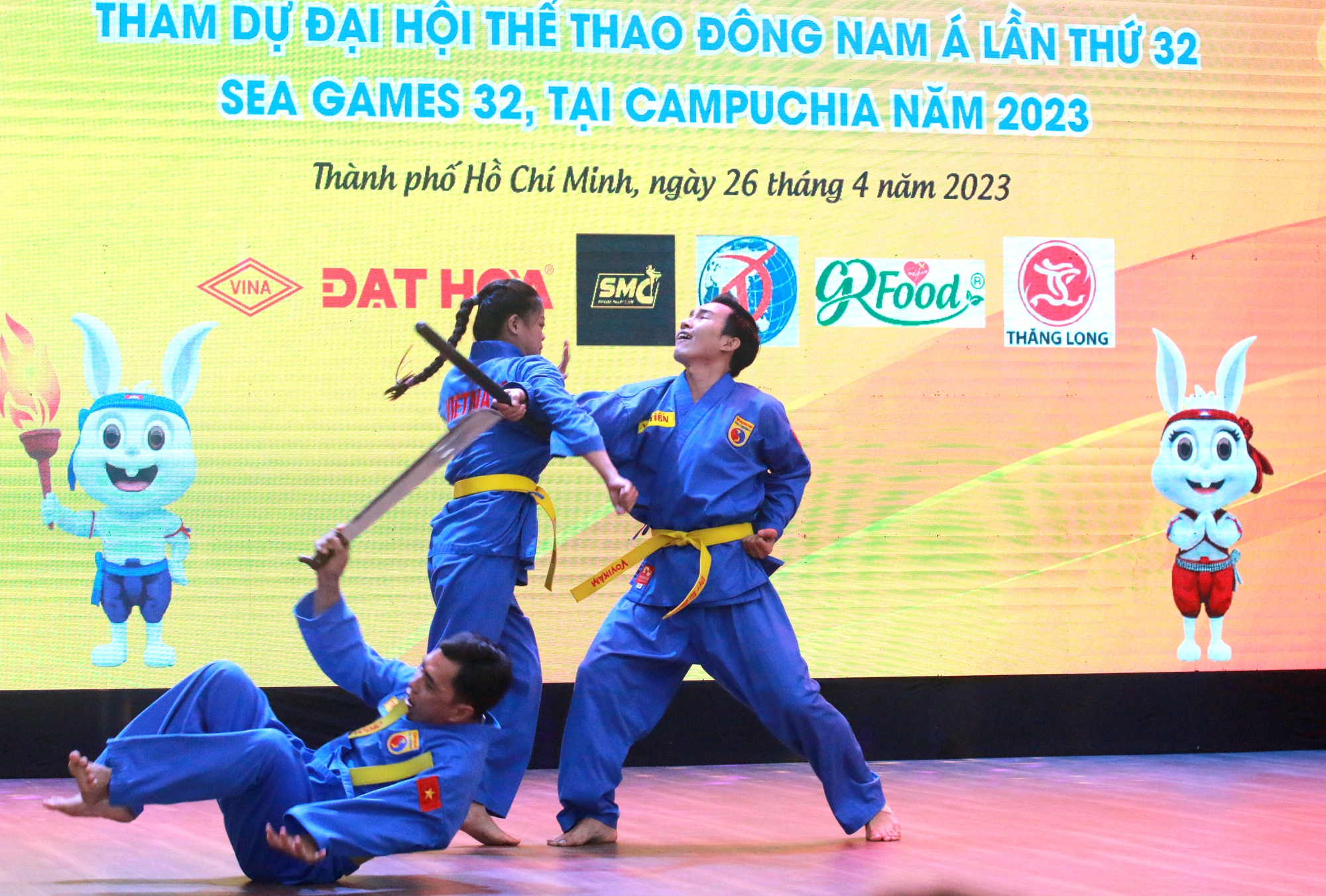 Trung tâm HLTT Quốc gia TP HCM họp mặt 20 đội tuyển dự SEA Games 32 - Ảnh 3.