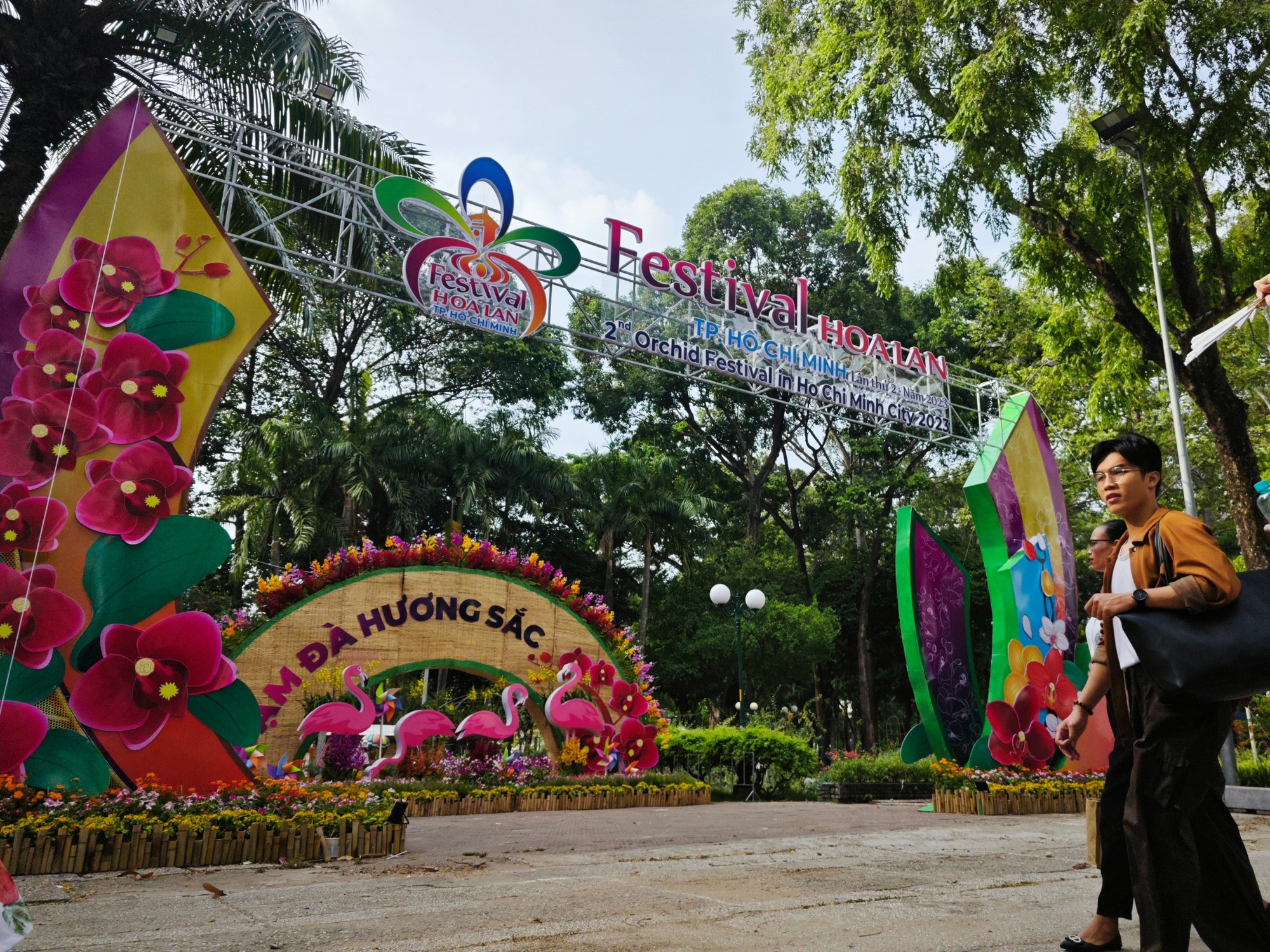 Festival Hoa lan TP HCM 2023 đang mở cửa đón khách - Ảnh 1.