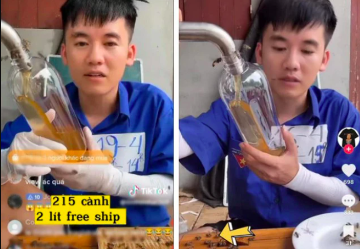 Cơ quan chức năng phục vụ con trai Bà Tân Vlog bán mật ong giá 215.000 đồng/2 lít - Ảnh 1.