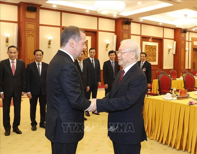 Tổng Bí thư Nguyễn Phú Trọng hội đàm với Chủ tịch Đảng Nước Nga Thống nhất D. Medvedev - Ảnh 1.