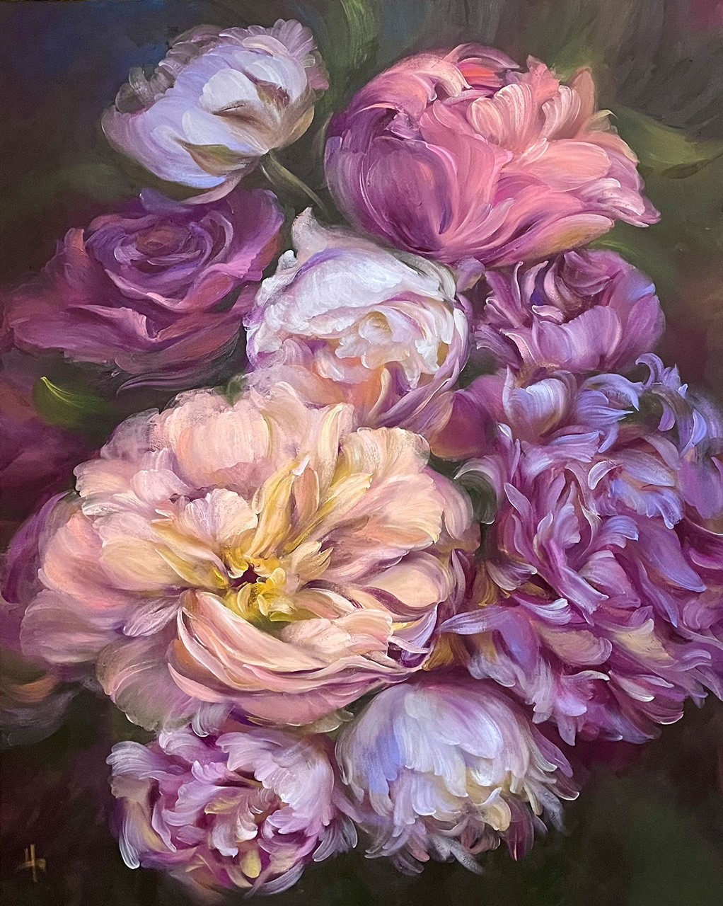 វិចិត្រករ Nguyen Dieu Ha - “ព្រលឹងនៃគំនូរពីសម្ភារៈជីវិតត្រូវបានគាំទ្រដោយអ្នកប្រមូល” - រូបថត ៣. Họa sĩ Nguyễn Diệu Hà - “Hồn tranh từ chất liệu cuộc sống được giới sưu tầm ủng hộ” - Ảnh 3.