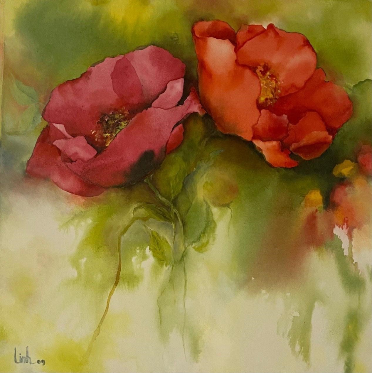 វិចិត្រករ Nguyen Dieu Ha - “ព្រលឹងនៃគំនូរពីសម្ភារៈជីវិតត្រូវបានគាំទ្រដោយអ្នកប្រមូល” - រូបថតទី ៦ ។ Họa sĩ Nguyễn Diệu Hà - “Hồn tranh từ chất liệu cuộc sống được giới sưu tầm ủng hộ” - Ảnh 6.