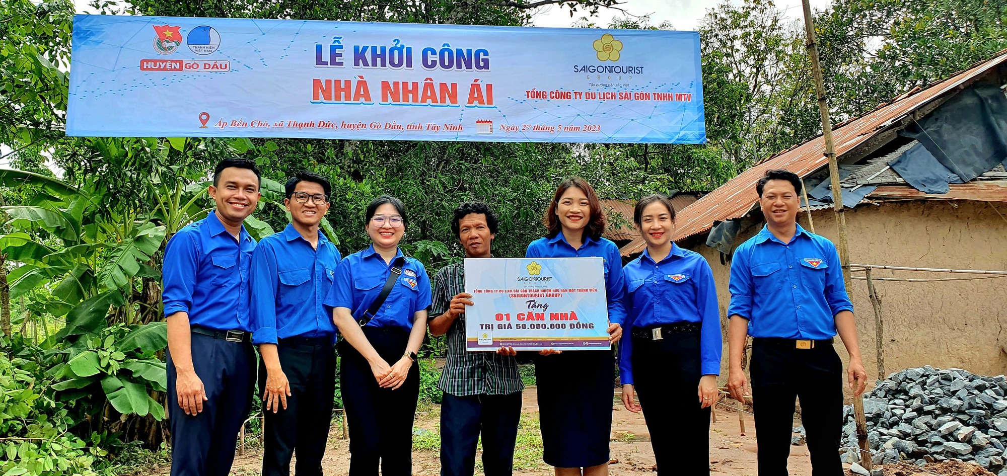 Báo Người Lao Động và Saigontourist Group tham gia chiến dịch thanh niên tình nguyện hè tỉnh Tây Ninh - Ảnh 13.