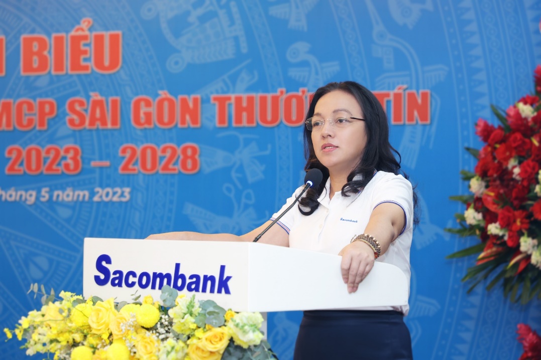 Sacombank tổ chức thành công Đại hội Công đoàn cơ sở nhiệm kỳ 2023-2028 - Ảnh 1.