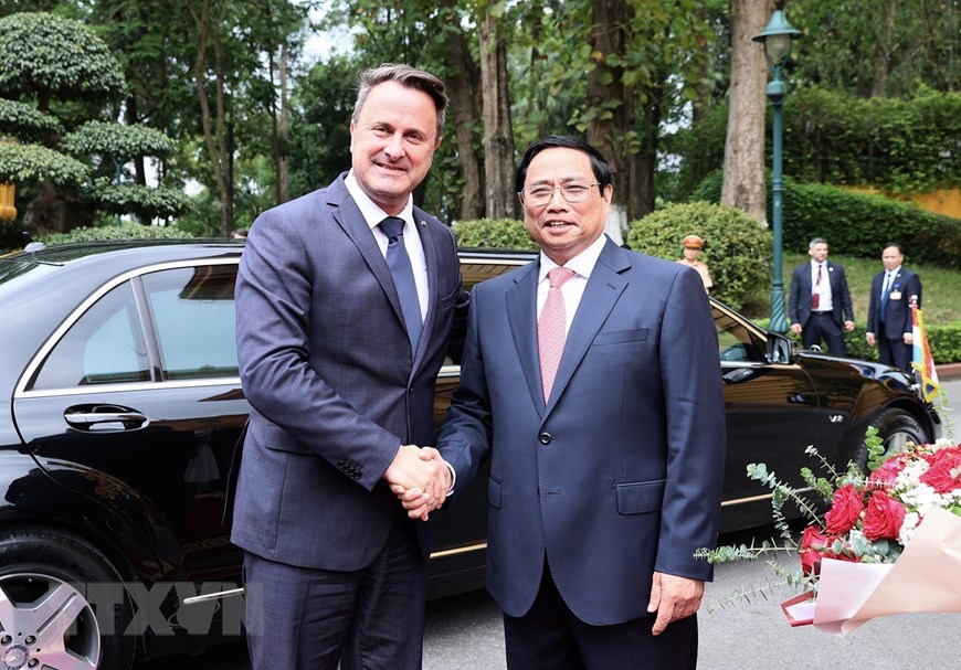 Thủ tướng Phạm Minh Chính đón, hội đàm với Thủ tướng Luxembourg - Ảnh 3.