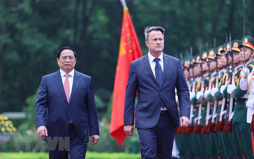 Thủ tướng Phạm Minh Chính đón, hội đàm với Thủ tướng Luxembourg - Ảnh 8.