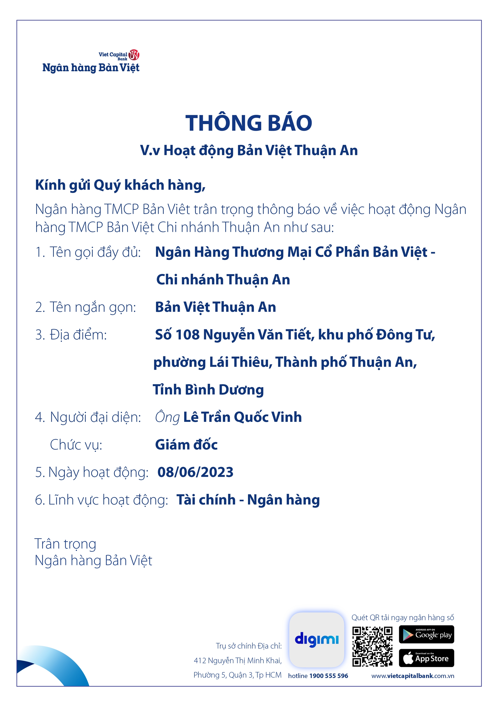 Khai trương hoạt động Bản Việt Thuận An - Ảnh 1.